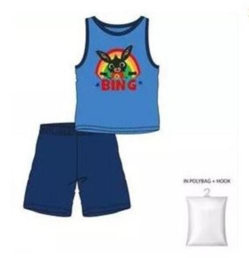 Bing Konijn Shortama Blauw - Maat 92/98-104/110-110/116, Kinderen en Baby's, Kinderkleding | Maat 104, Nieuw, Jongen, Nacht- of Onderkleding