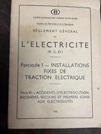 S.N.C.B. Règlement Général de l’électricité - 1955, Livre ou Revue, Utilisé, Enlèvement ou Envoi, Train