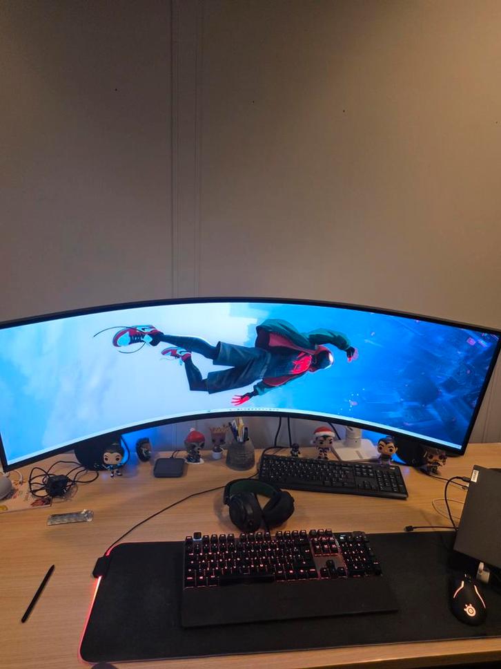Samsung Neo Odyssey 49 inch monitor, Computers en Software, Desktop Pc's, Zo goed als nieuw, Ophalen