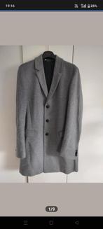 Hugo Boss mantel grijs, Kleding | Heren, Kostuums en vesten, Ophalen, Maat 52/54 (L), Grijs
