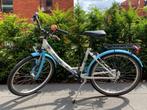 Meisjesfiets Bike Fun Kids Flower Fun 24 inch (blauw-wit), Ophalen, 24 inch, Zo goed als nieuw, BikeFun Kids (BFK)