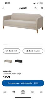 Ikea zetel wit/grijs, Huis en Inrichting, Slaapkamer | Slaapbanken, Ophalen, Zo goed als nieuw, Wit