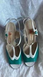 Lanvin zeldzame vintage hakkenaat 38, Kleding | Dames, Lanvin, Verzenden, Zo goed als nieuw, Wit