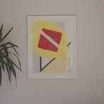 Roger Raveel, vlaggen Optocht, Antiek en Kunst, Ophalen of Verzenden