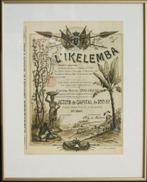 État indépendant du Congo action L' Ikelemba 1898 encadrée, Verzenden, Overige soorten, Overige typen