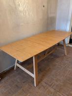 Tafel eik massief en fineer, Ophalen, Gebruikt, Eikenhout, 200 cm of meer