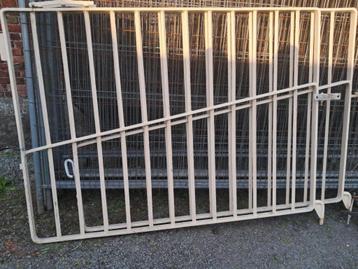 Massief smeedijzer draai Poort Tuinpoort, Tuin en Terras, Tuinpoorten, Ophalen, Zo goed als nieuw, Staal
