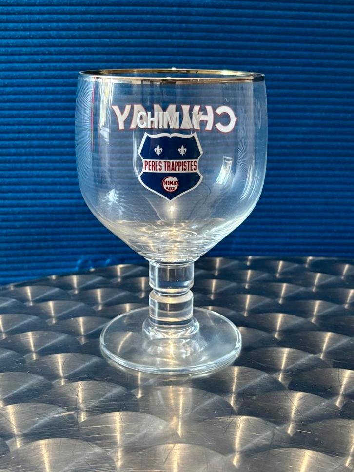 Chimay blauw glas, Verzamelen, Glas en Drinkglazen, Nieuw, Bierglas, Ophalen of Verzenden