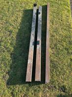 Vierkante ijzeren palen, Enlèvement ou Envoi, Utilisé, 180 à 250 cm, Poteaux