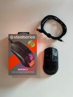 SteelSeries Aerox 3 (Black), Computers en Software, Rechtshandig, Muis, Nieuw, Ophalen of Verzenden