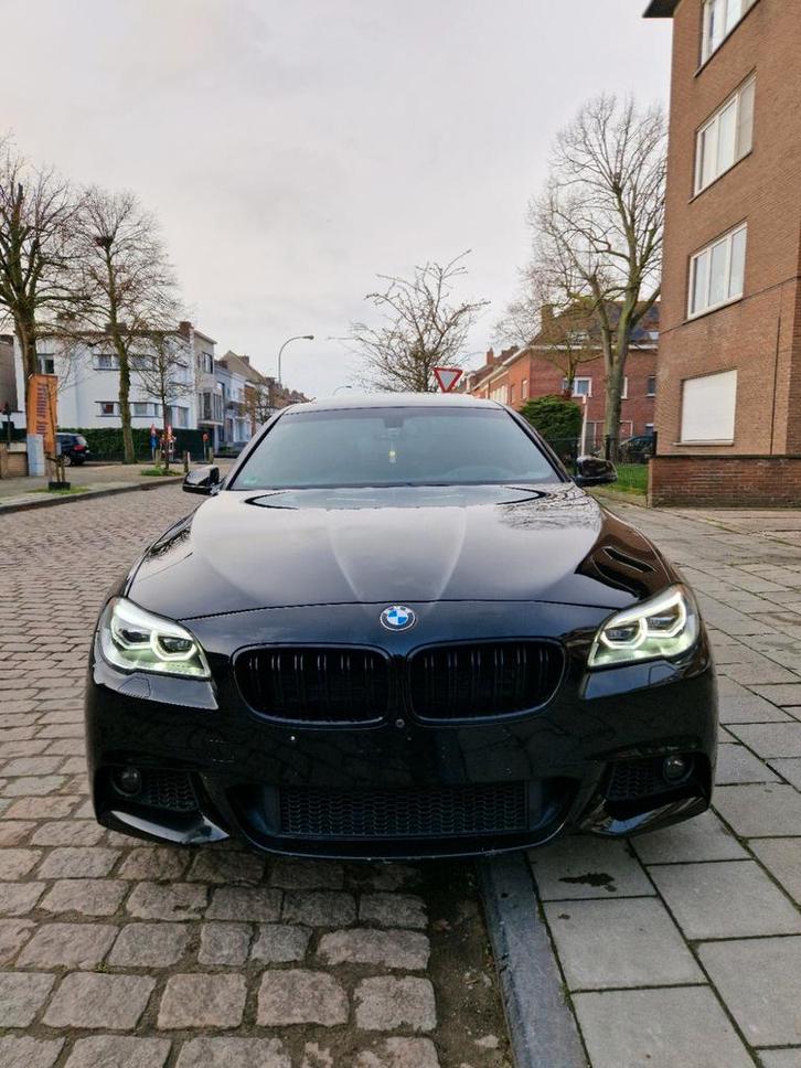 Bmw F10 535i, Autos, BMW, Particulier, Essence, Euro 6, Berline, 5 portes, Automatique, Noir, Noir, Cuir, Propulsion arrière, Enlèvement ou Envoi