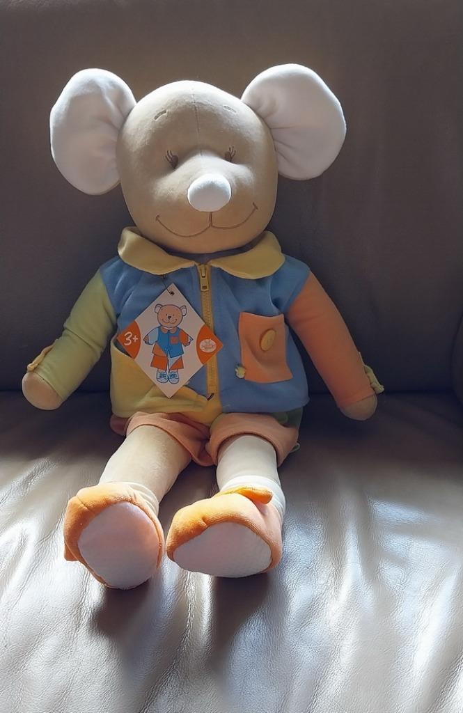 Muis - Superzachte knuffel om aan en uit te kleden, Kinderen en Baby's, Speelgoed | Knuffels en Pluche, Nieuw, Ophalen of Verzenden