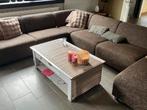 Groot bankstel, bruin, Huis en Inrichting, Ophalen, Gebruikt, Stof