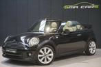 MINI Cabrio Cooper 1.6i Benzine -Airco-Navi-Leder-PDC-Garant, Auto's, Mini, 90 kW, 4 zetels, 122 pk, Gebruikt