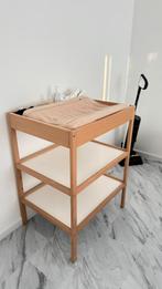 BABY LUIERTAFEL «HETRE» | WIT EN NATUREL, Kinderen en Baby's, Ophalen, Zo goed als nieuw