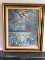 Peinture à l'huile mer noire, Antiquités & Art, Enlèvement ou Envoi