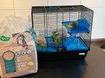 Hamsterkooi met accessoires, Dieren en Toebehoren, Ophalen, Gebruikt, Kooi
