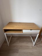 Bureau eiken kleur wit, Huis en Inrichting, Ophalen, Zo goed als nieuw, Bureau