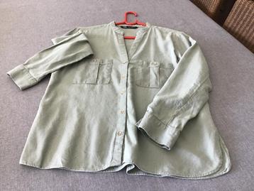 Nieuwe groene blouse M Zara beschikbaar voor biedingen