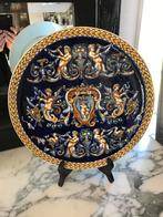 Wandbord Gien France Renaissance fond bleu, Enlèvement
