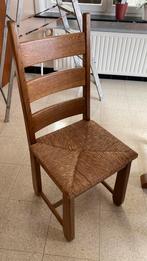 Stoel, Huis en Inrichting, Stoelen, Vijf, Zes of meer stoelen, Riet of Rotan, Gebruikt, Bruin