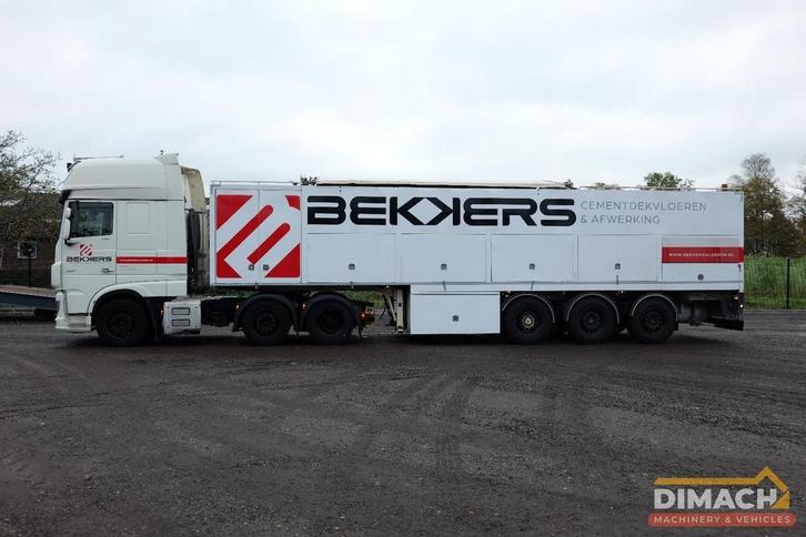 DAF XF 530 FTG Daf 6x2 + MC oplegger Dutch combi chape cemen, Auto's, Vrachtwagens, Bedrijf, ABS, Airconditioning, Cruise Control