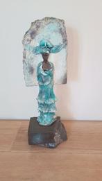 Uniek handgemaakt beeld – mixed media – modern & etnisch, Enlèvement, Comme neuf