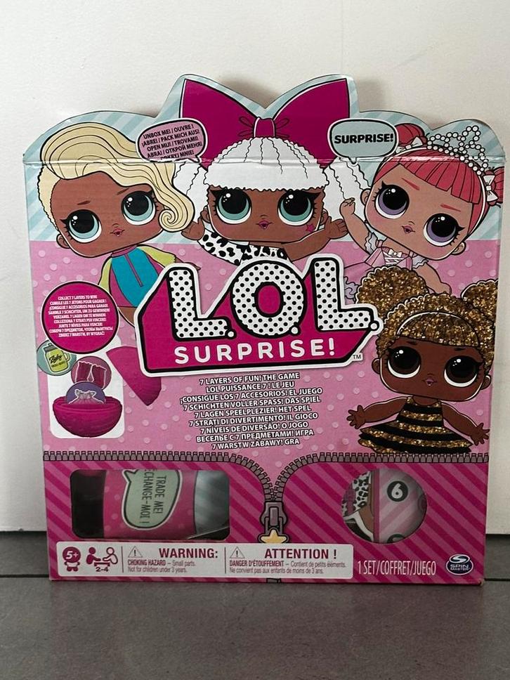 Lol surprise bordspel, Hobby en Vrije tijd, Gezelschapsspellen | Bordspellen, Zo goed als nieuw, Drie of vier spelers, Ophalen of Verzenden