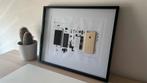 Gedemonteerde iPhone 6 goud in kader, 16 GB, Ophalen of Verzenden, Zo goed als nieuw, Zonder simlock