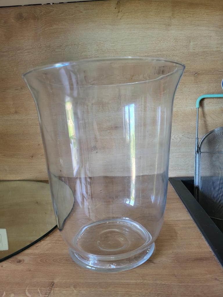 Grand vase en verre, bonbonnière, bocal..., Maison & Meubles, Accessoires pour la Maison | Vases, Comme neuf, Moins de 50 cm, Verre