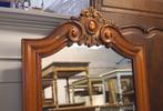 Miroir ancien en merisier lourd H 84 cm L 50 cm, 50 à 100 cm, Enlèvement ou Envoi, Moins de 100 cm, Autres formes