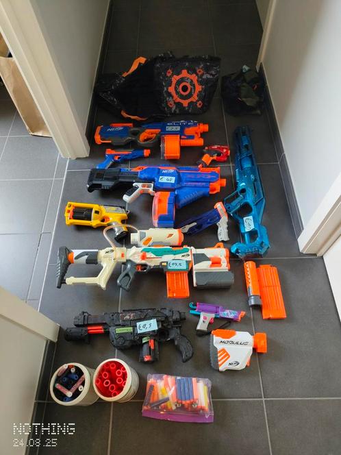 Verzameling van NERF geweren, Kinderen en Baby's, Speelgoed | Actiefiguren, Gebruikt, Ophalen