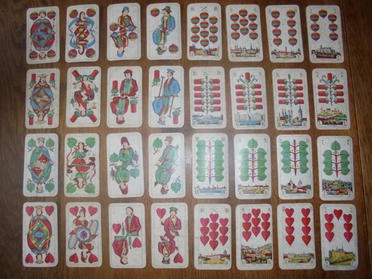 antiek speciaal duits kaartspel speelkaarten 1900 -1910, Verzamelen, Speelkaarten, Jokers en Kwartetten, Gebruikt, Speelkaart(en)