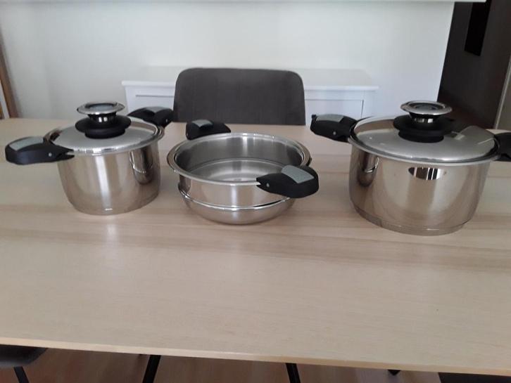 AD Vitam Eternam pannenset, Huis en Inrichting, Keuken | Potten en Pannen, Zo goed als nieuw, Pannenset, Ophalen