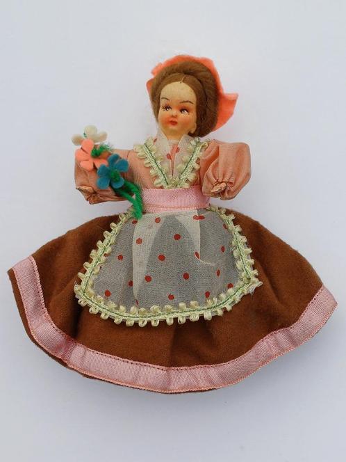 Mooi oud popje, Verzamelen, Poppen, Gebruikt, Pop, Ophalen of Verzenden