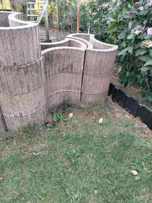 Stenen bloembakken, Tuin en Terras, Bloembakken en Plantenbakken, Gebruikt, Steen, Tuin, Overige vormen, Ophalen
