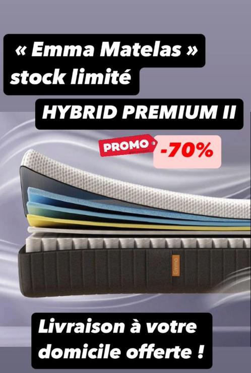 Emma matelas - HYBRID PREMIUM II - 70%, Huis en Inrichting, Slaapkamer | Matrassen en Bedbodems, Nieuw, Ophalen