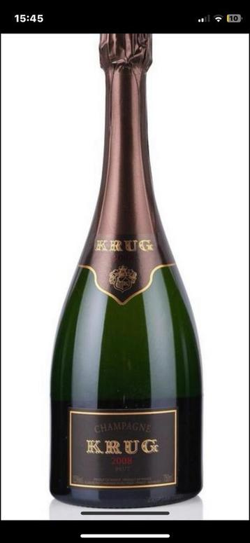 Champagne Krug 2008 houten kist beschikbaar voor biedingen