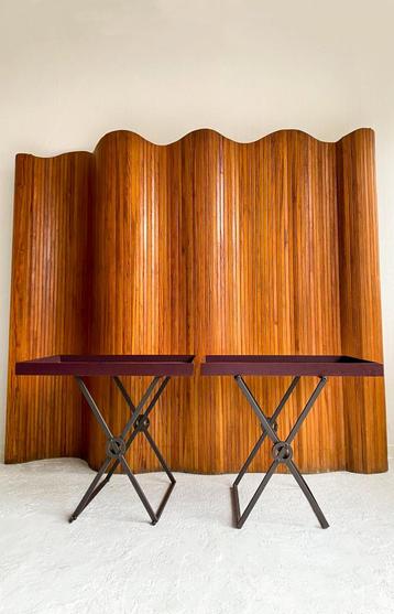 PETER GHYCZY – Lot de 2 tables pliantes “Pioneer T65”, 55 à 75 cm, Enlèvement ou Envoi, Comme neuf, Rectangulaire