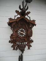 Speciale Koekoeksklok met emaille cijfers rond 1900., Antiek en Kunst, Antiek | Klokken, Ophalen of Verzenden