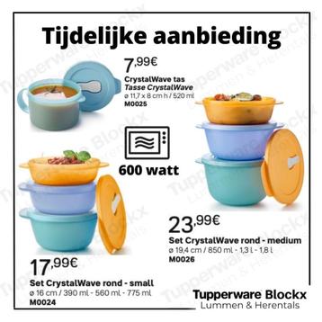 tupperware crystal wave set