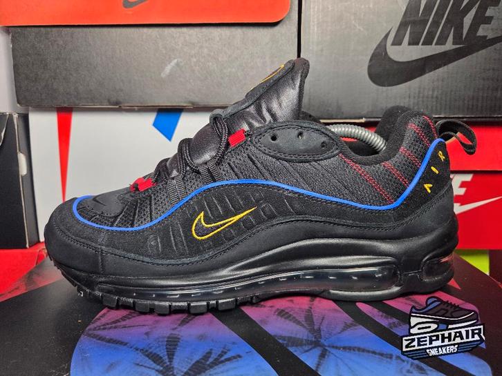 Nike Air Max 98 'Present' EU41 2018, Vêtements | Hommes, Chaussures, Porté, Baskets, Noir, Enlèvement ou Envoi