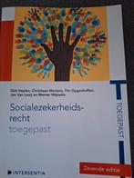 SOCIALEZEKERHEIDSRECHT TOEGEPAST, Boeken, Ophalen of Verzenden, Zo goed als nieuw