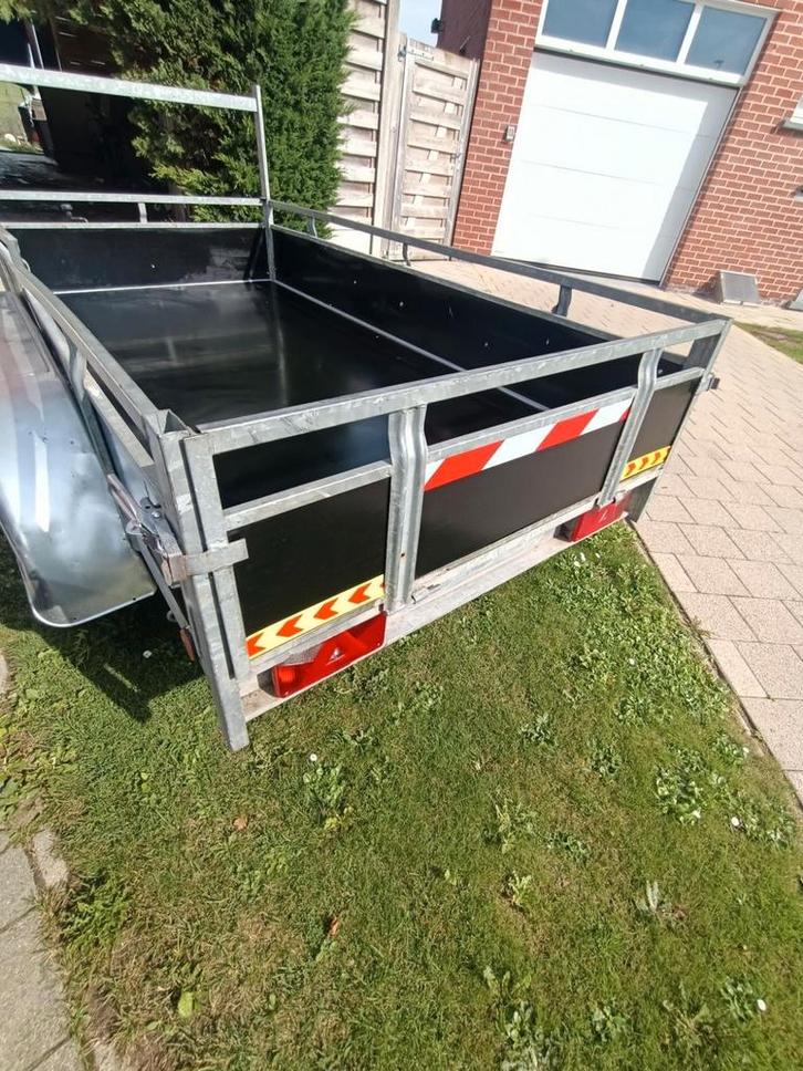 Dubbele as aanhangwagen, Auto diversen, Aanhangers en Bagagewagens, Zo goed als nieuw, Ophalen