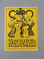 vintage sticker 1979 chiro Hoevezavel Bivak Lichtaart, Verzenden, Zo goed als nieuw, Overige typen