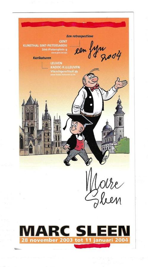 Gesigneerde kerstkaart Marc Sleen, Boeken, Stripverhalen, Nieuw, Eén stripboek, Verzenden