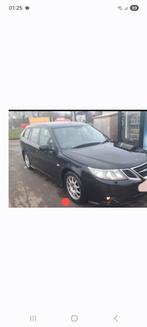 Saab 9.3 break trekhaak op benzine uit 2009 gpl, Auto's, Leder, Break, Radio, Euro 4