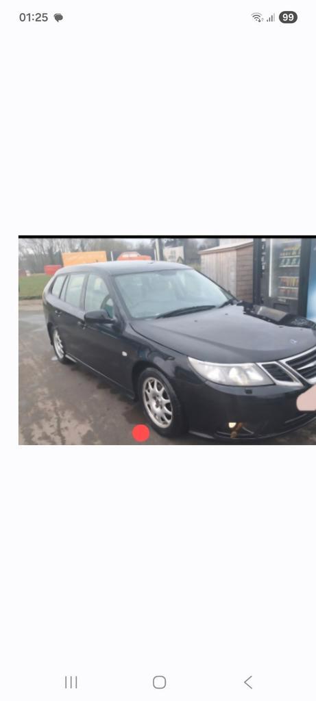 Saab 9.3 break trekhaak op benzine uit 2009 gpl, Auto's, Saab, Radio, Benzine, Euro 4, Break, Leder