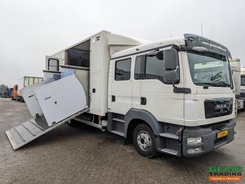 MAN TGL 12.180 4x2 DoKa 7 pers. Euro5 EEV - Paardenwagen 2-P beschikbaar voor biedingen