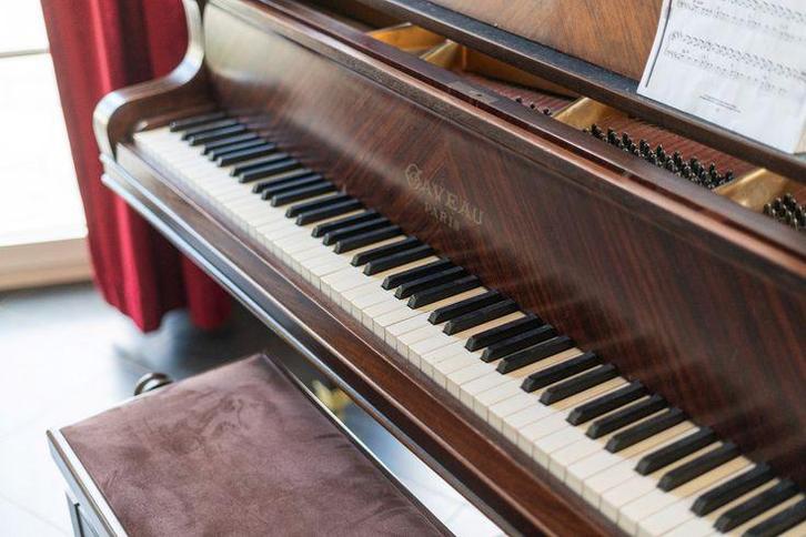 Piano - Gaveau Paris 1/4 vleugel, Muziek en Instrumenten, Piano's, Gebruikt, Piano, Bruin, Ophalen